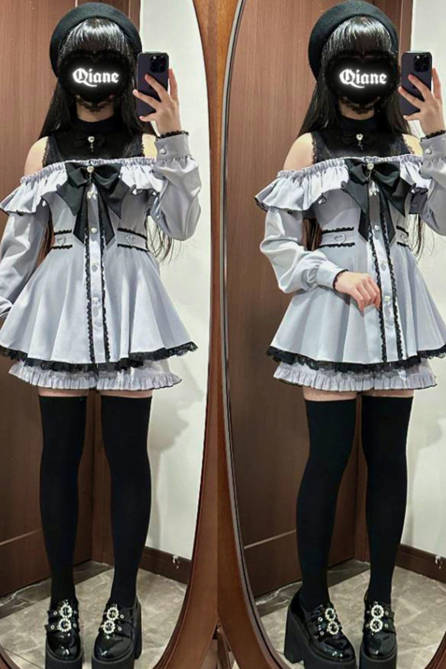 Mass-Produced Style Starlight Ruffle Dress