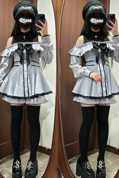 Mass-Produced Style Starlight Ruffle Dress