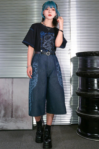 Blue Realm Jellyfish Cotton Top