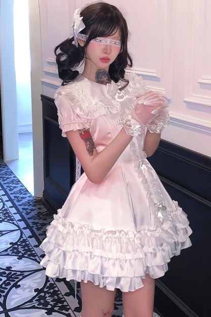 Satin Gothic Witch Dress