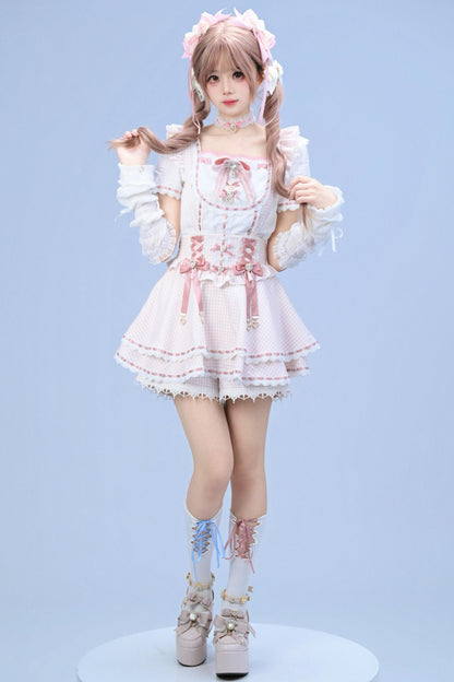 [Pre-order Item] Doll Girly Ryousangata Top + Skirt
