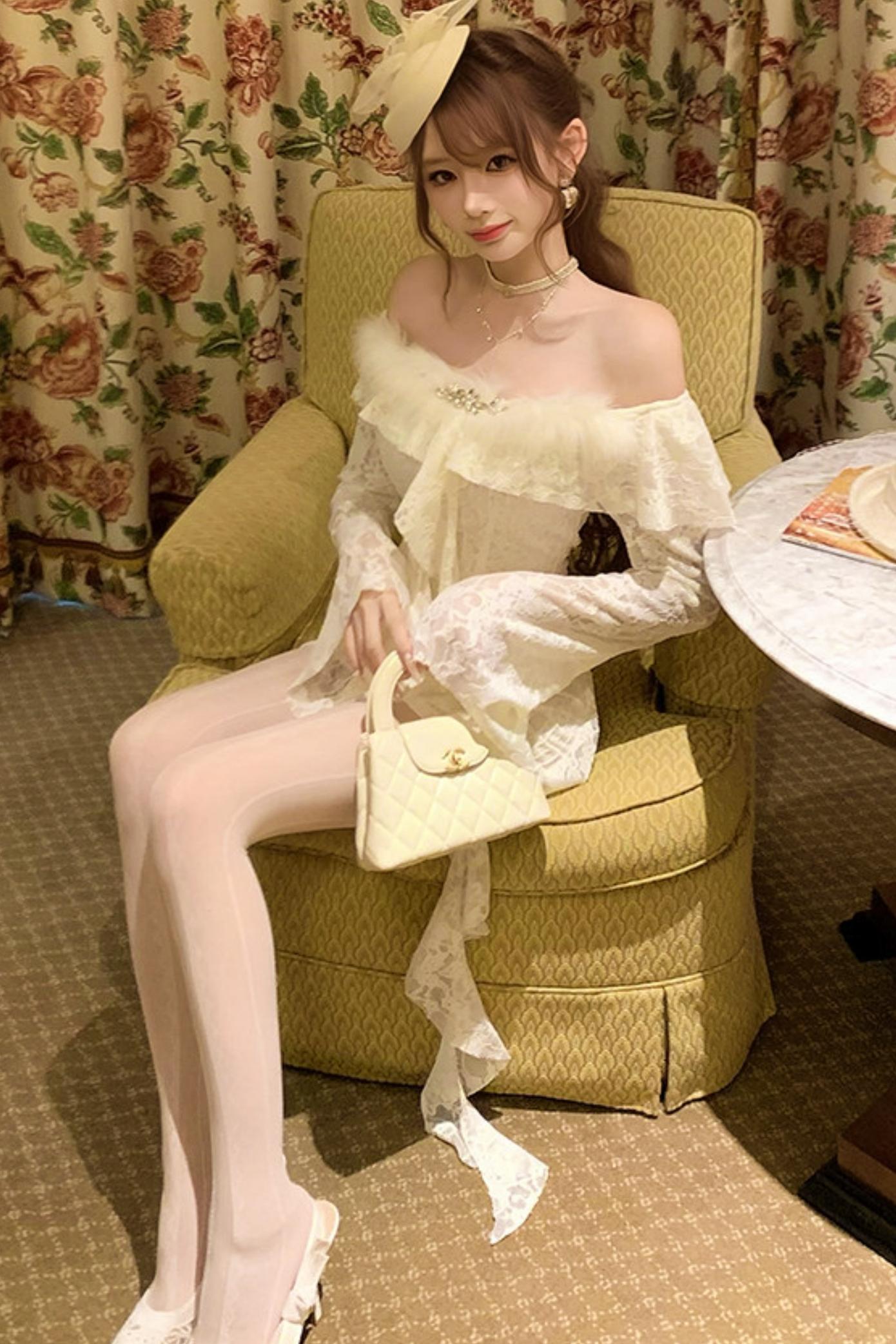 Retro Palace Lace Dress