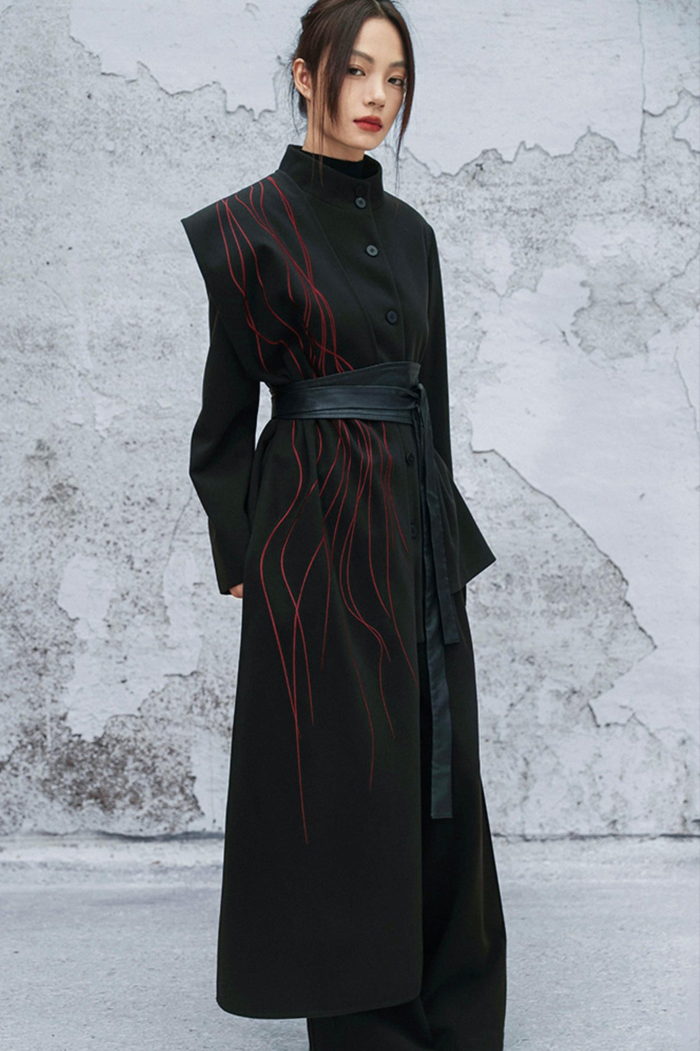 アシメトリカルパッチワークブレザー