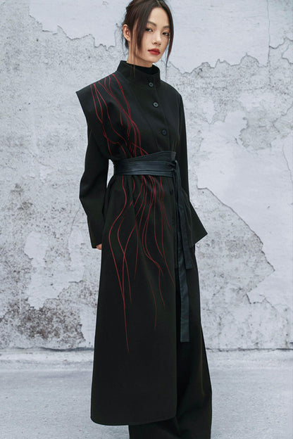 アシメトリカルパッチワークブレザー