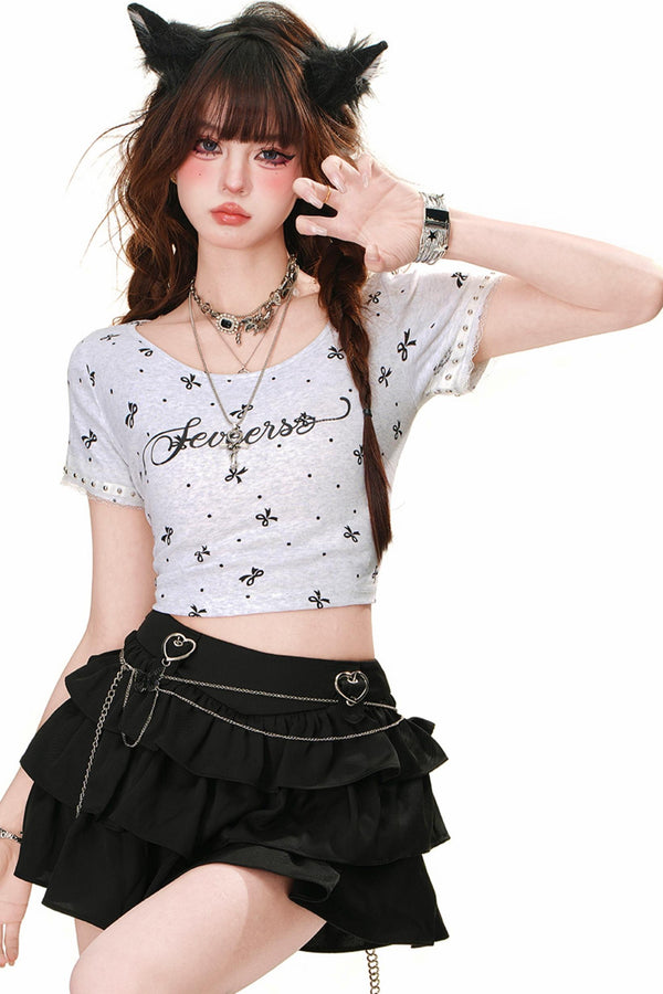 スイートピーチショルダーティー