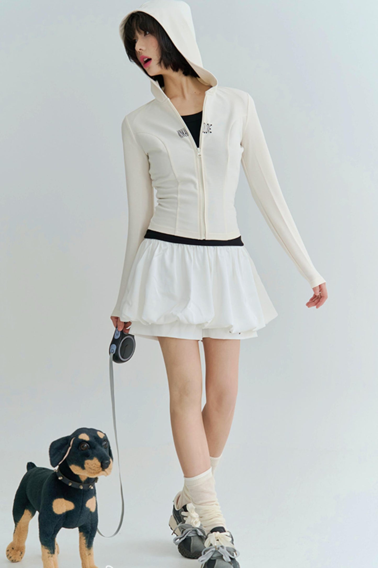 Blossom Embroidery Pants Skirt
