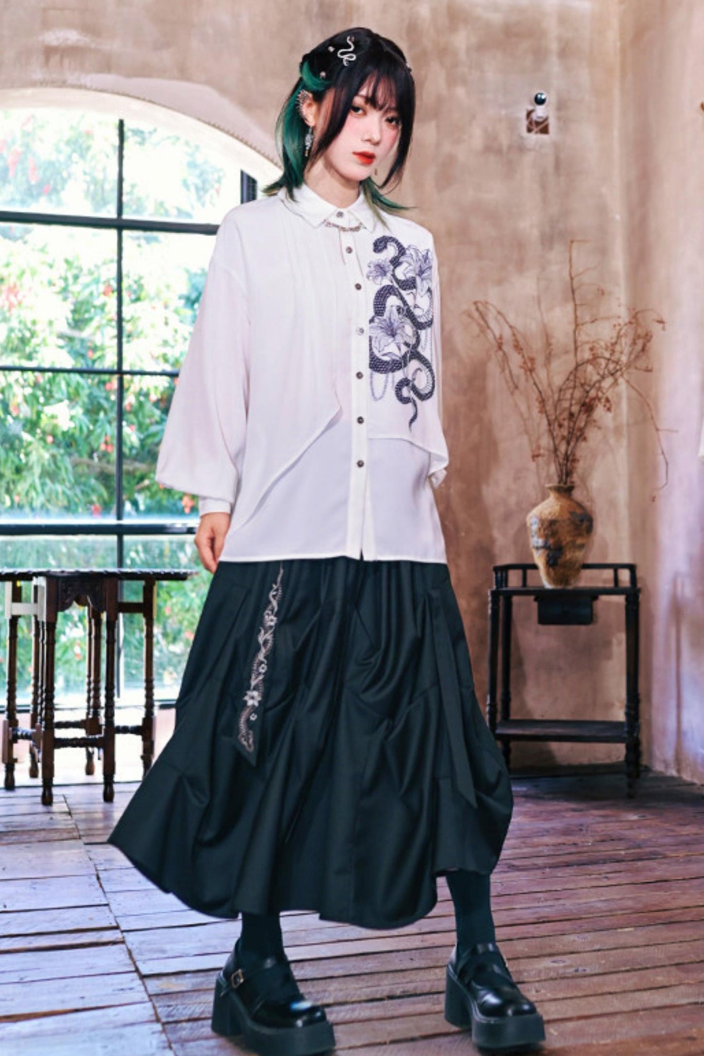 Dark Realm Chiffon Blouse