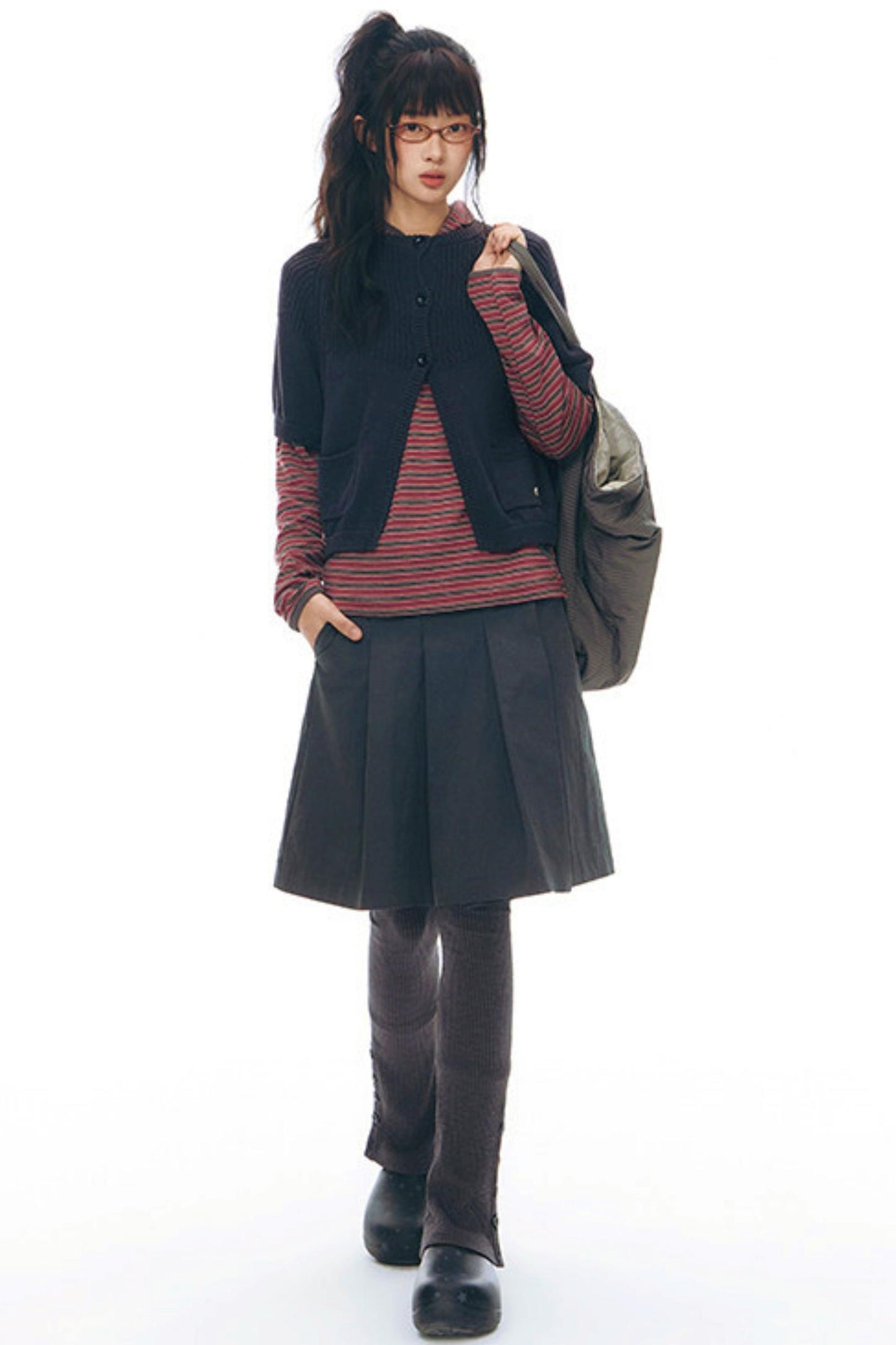 Y2Kニットカーディガン