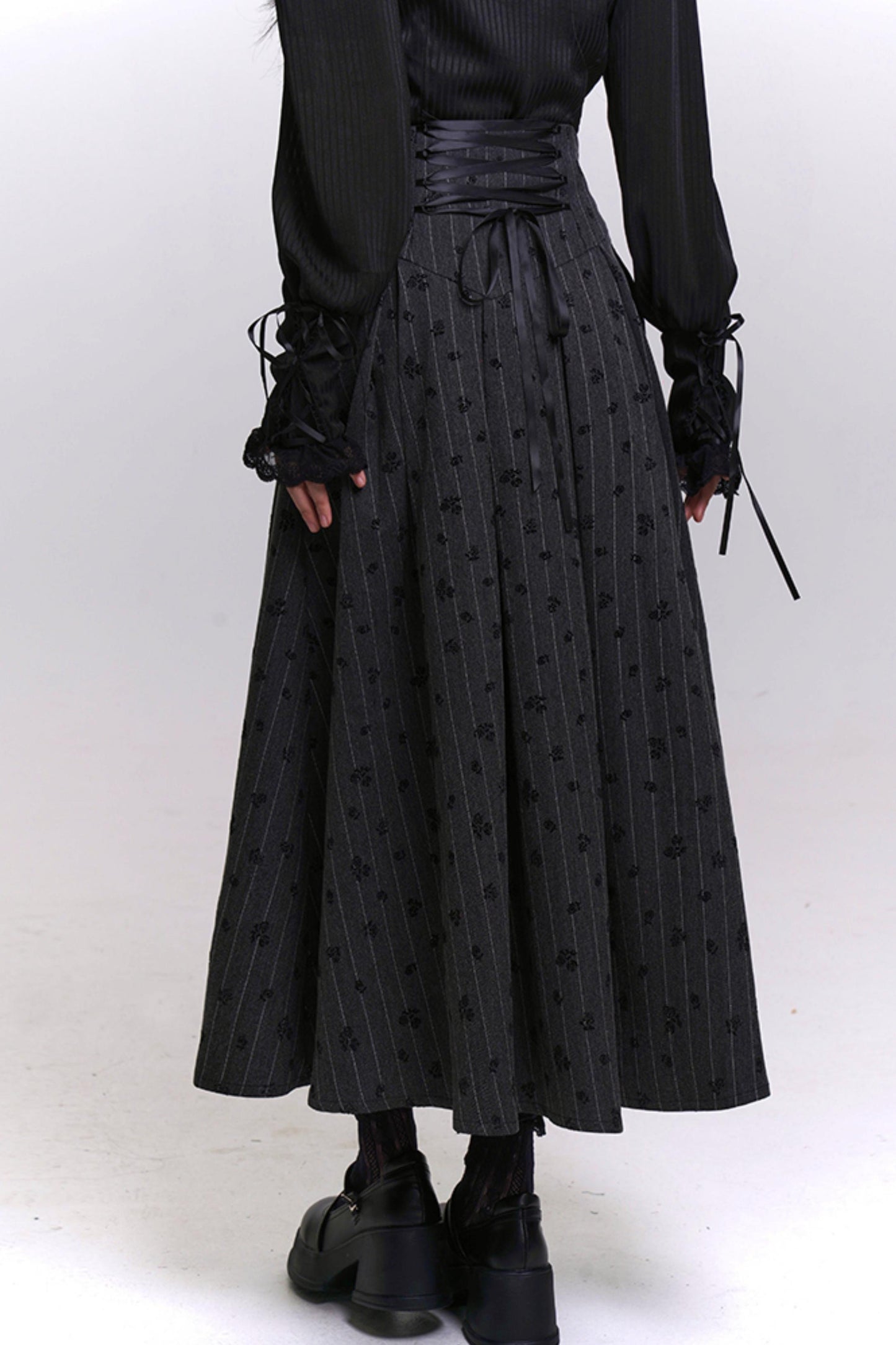 クラシックストライプパターンエーラインスカート