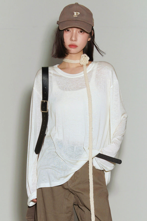 Cover-Up Sheer Loose Top