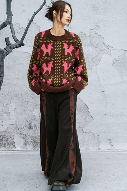 Colorblocked Alpacaswetter