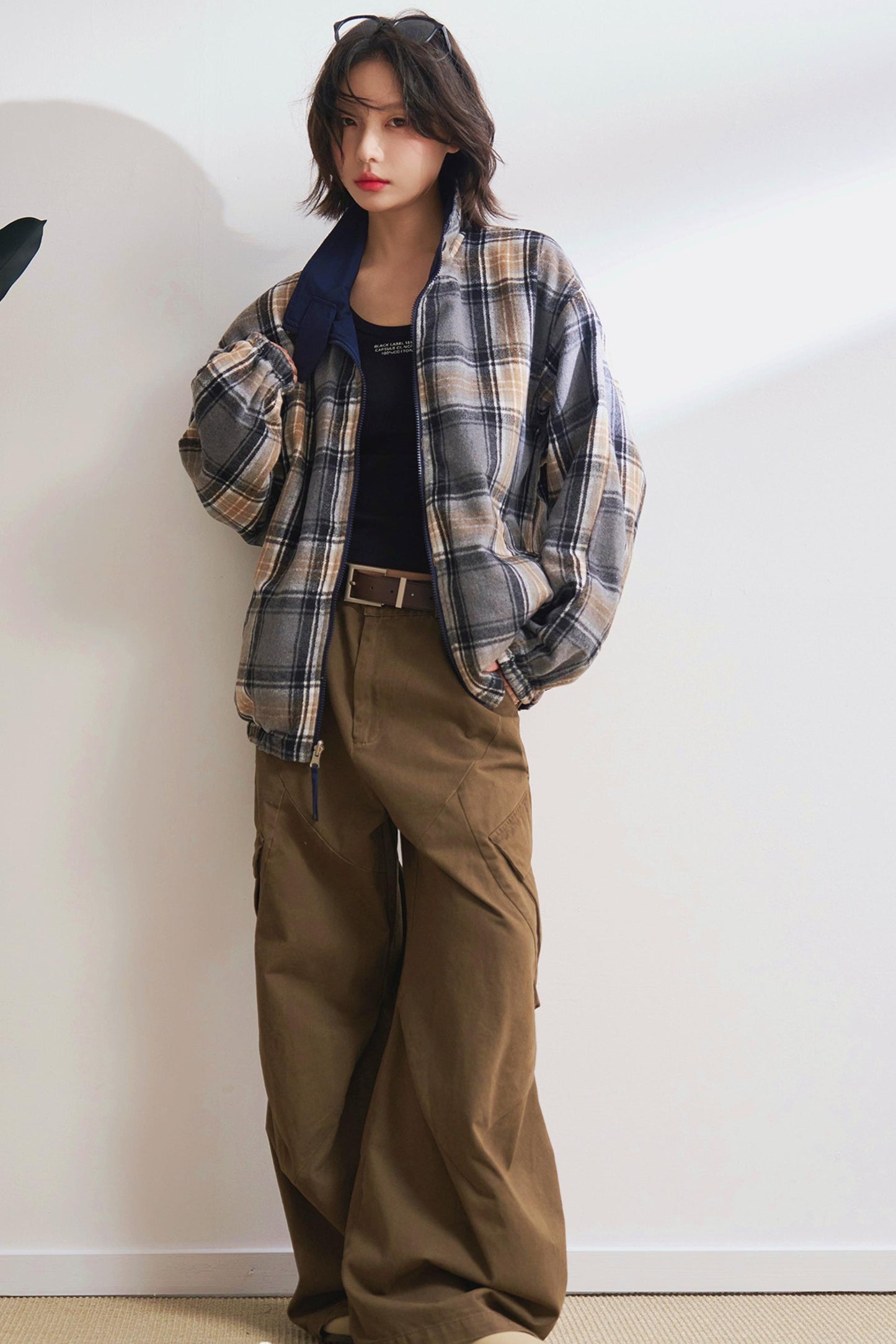 ダブルサイドスタンドカラージャケット