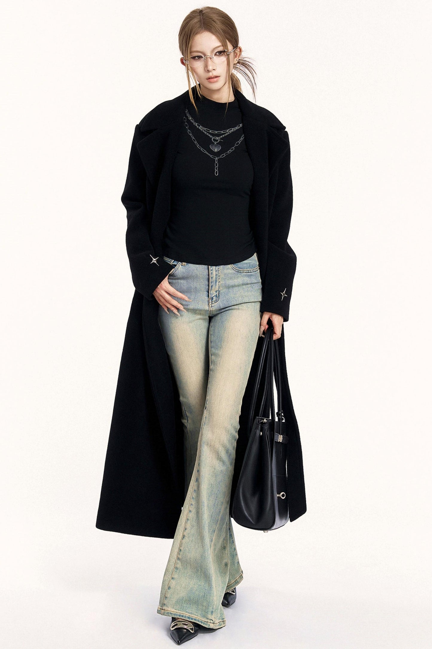 Spice Girl Chain Print High Neck Top