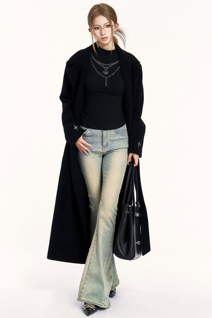 Spice Girl Chain Print High Neck Top