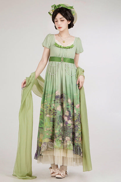 クラシックシフォンローズドレスセットアップ