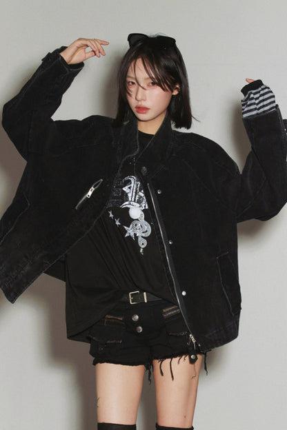 コーデュロイスタンドカラージャケット