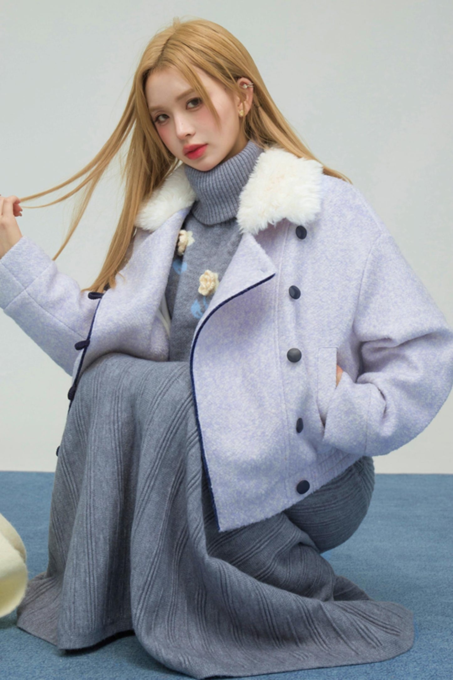 クラウドブルーファーリージャケット