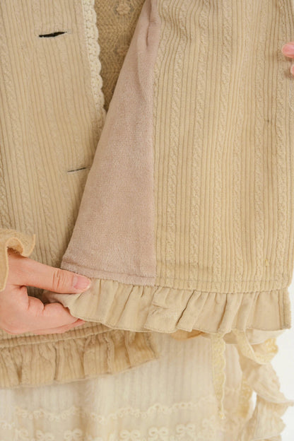 Mori Lace Trim Cotton Jacket + Skirt