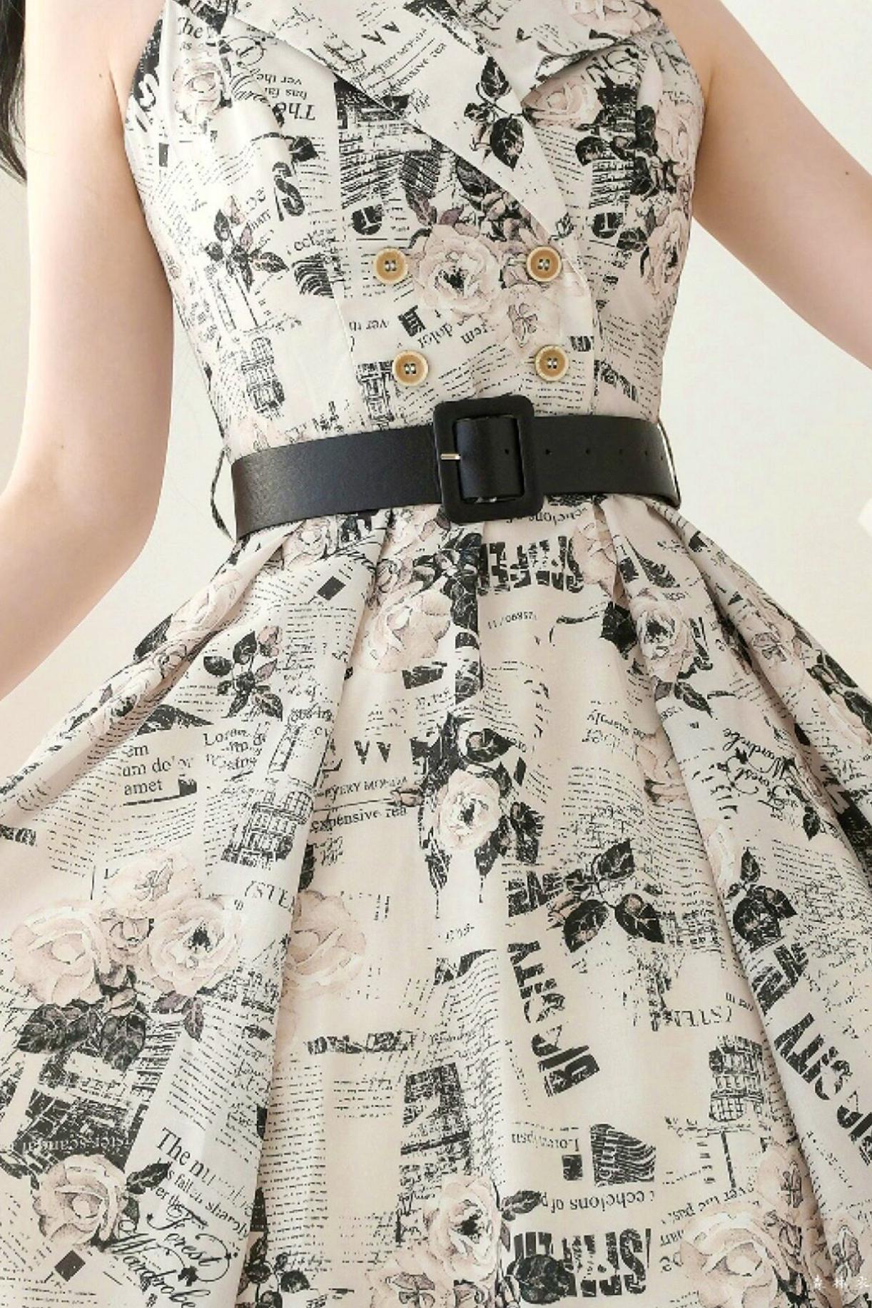 Französisch Elegantes Flare-Kleid