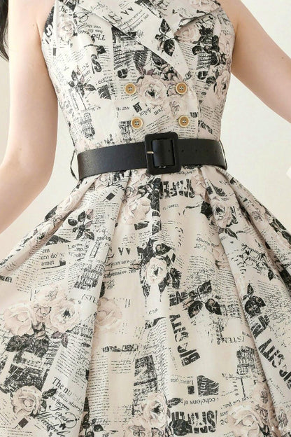Französisch Elegantes Flare-Kleid