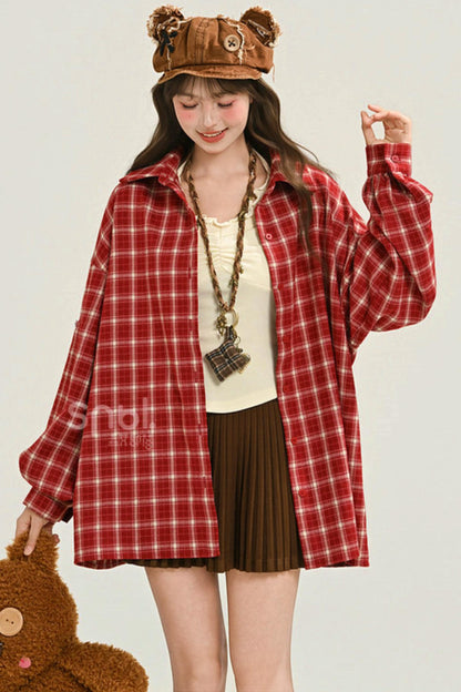 Plaid Winter Blouse