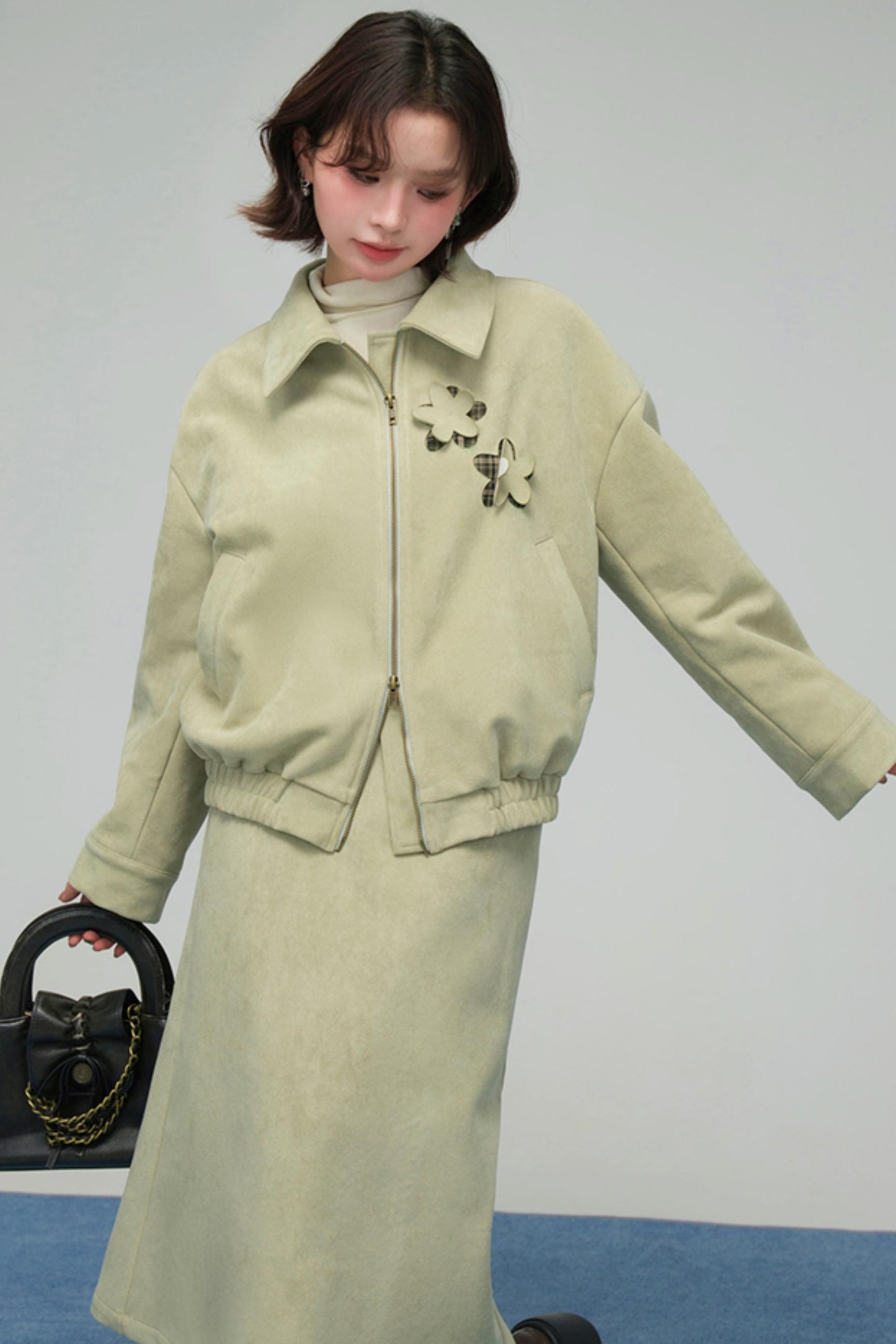 プチレトロパッチワークジャケットセット