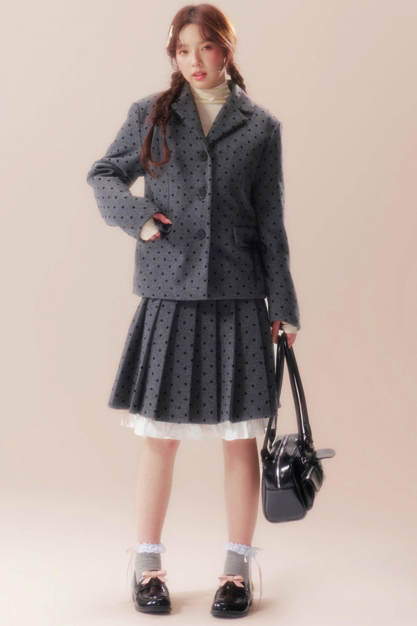 Soft A-line Riverside Pleated Skirt