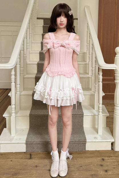 Top estilo muñeca princesa de leche