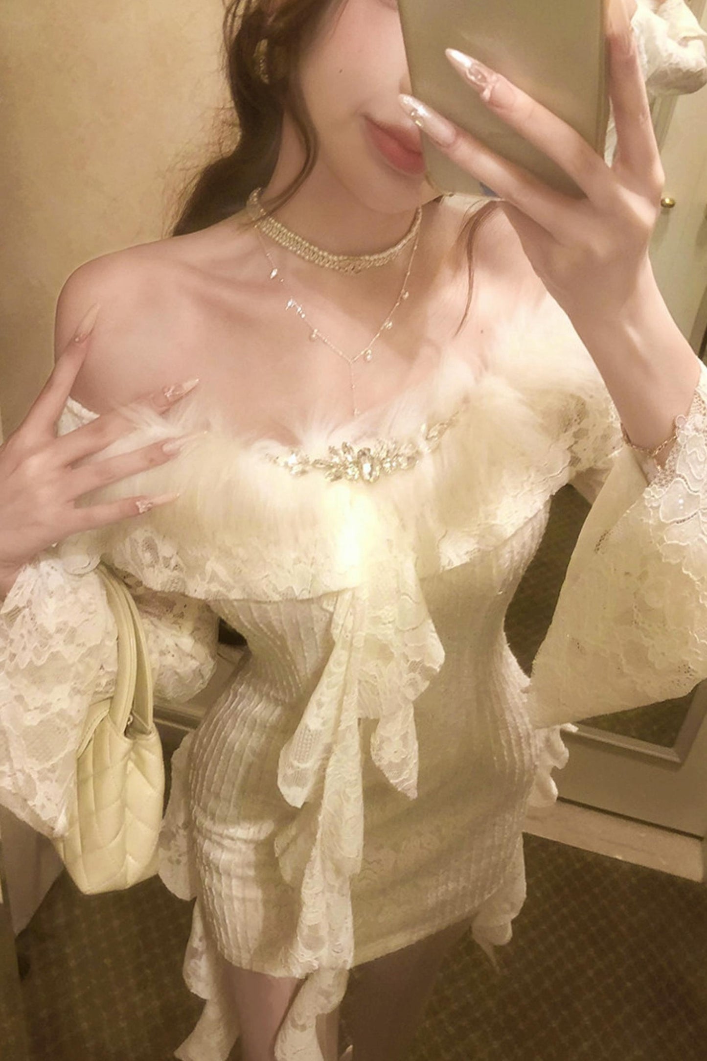 Retro Palace Lace Dress