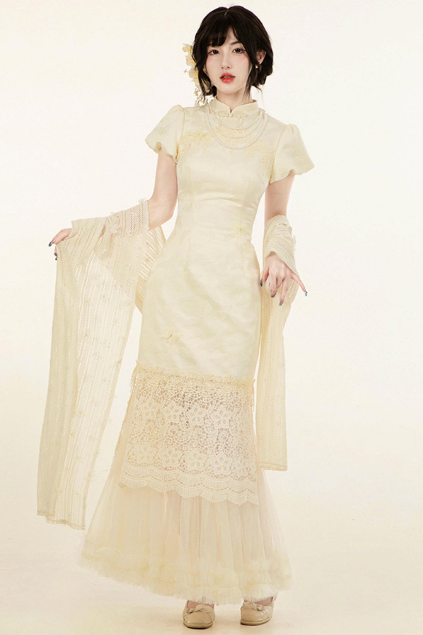 【予約商品】エレガントフィッシュテールロリータドレスセットアップ