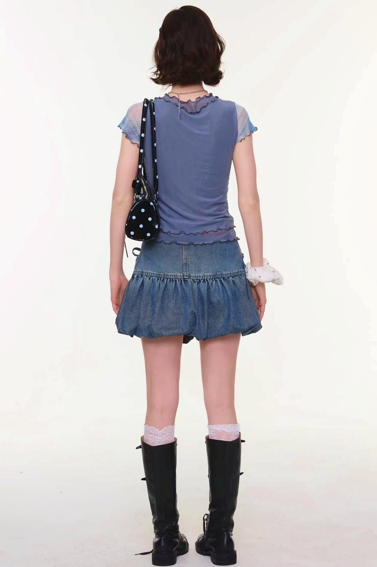 Rabbit Dream Cat Print Top