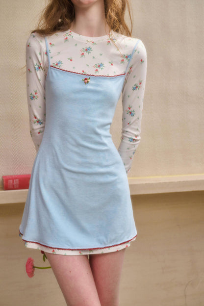 Baby Floral A-Line Flower Dress + Suspender Dress