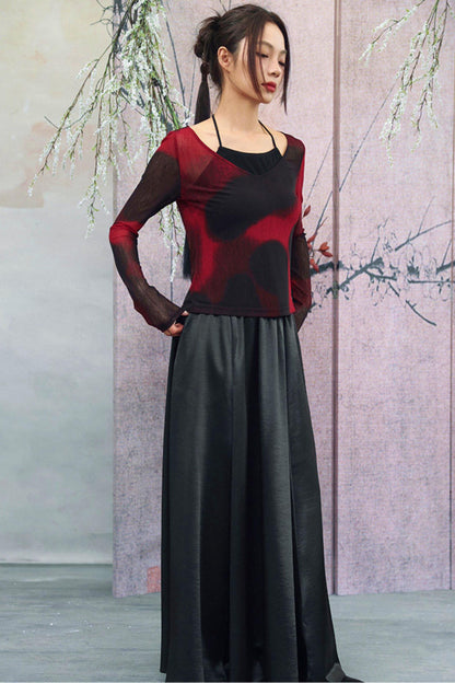 Elegant Satin Skirt