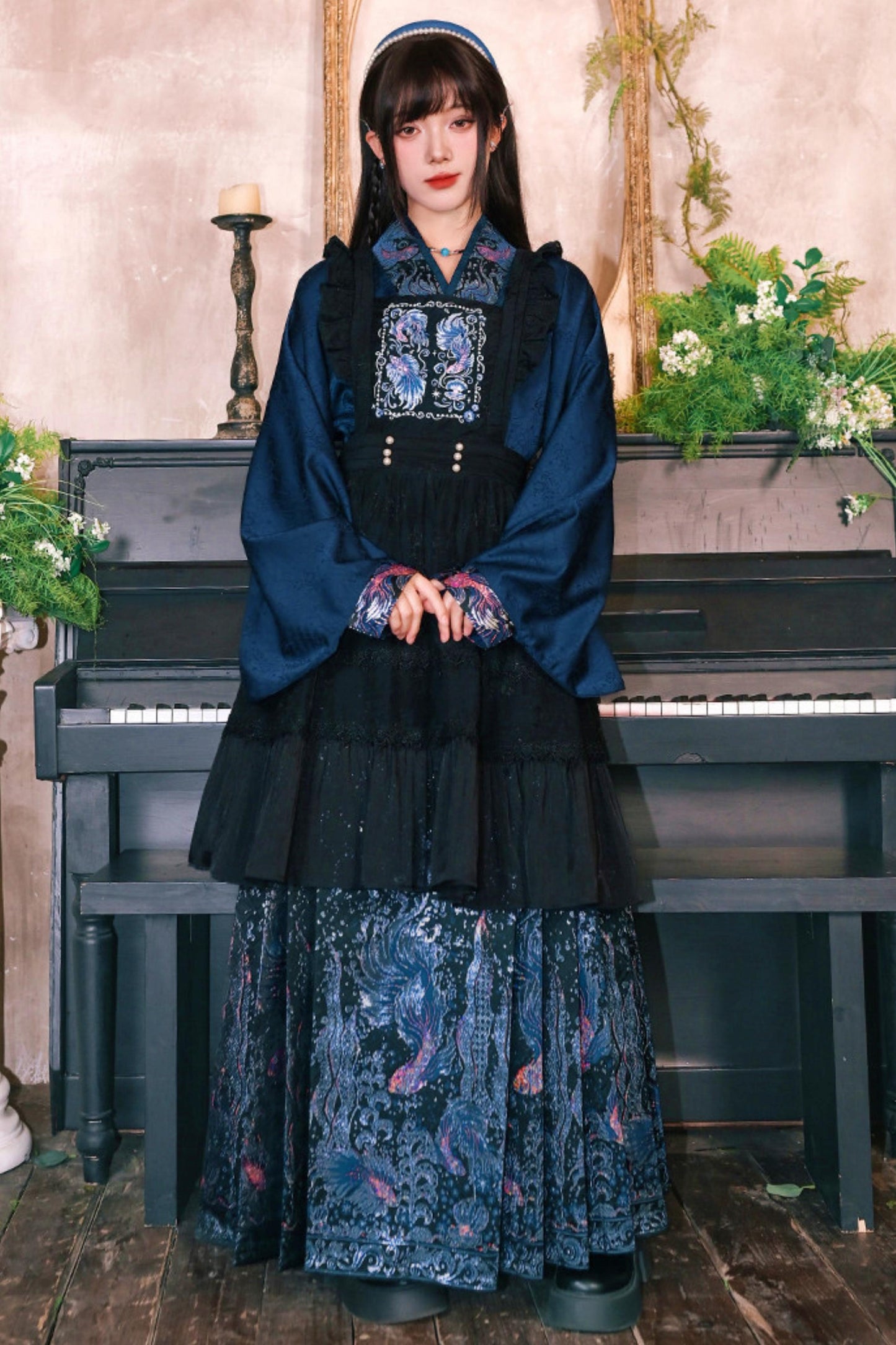 Embroidered Lace Overskirt