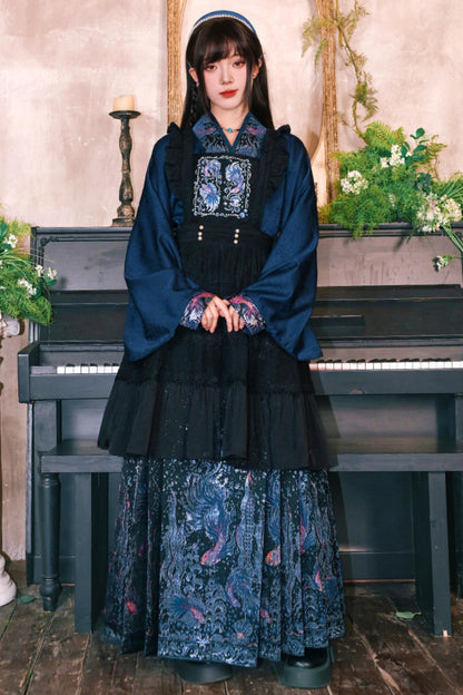 Embroidered Lace Overskirt