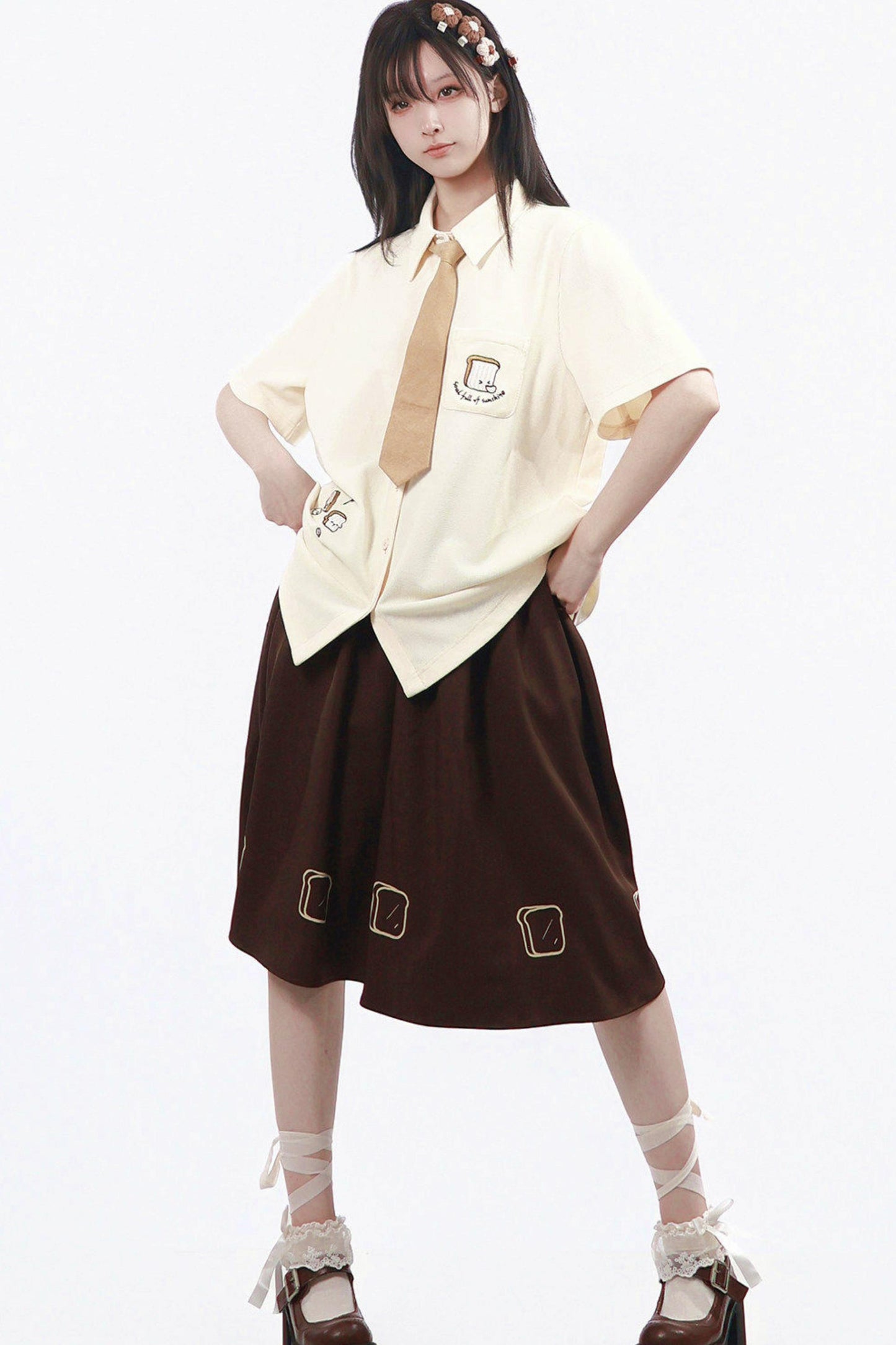 Ensemble uniforme thé au lait