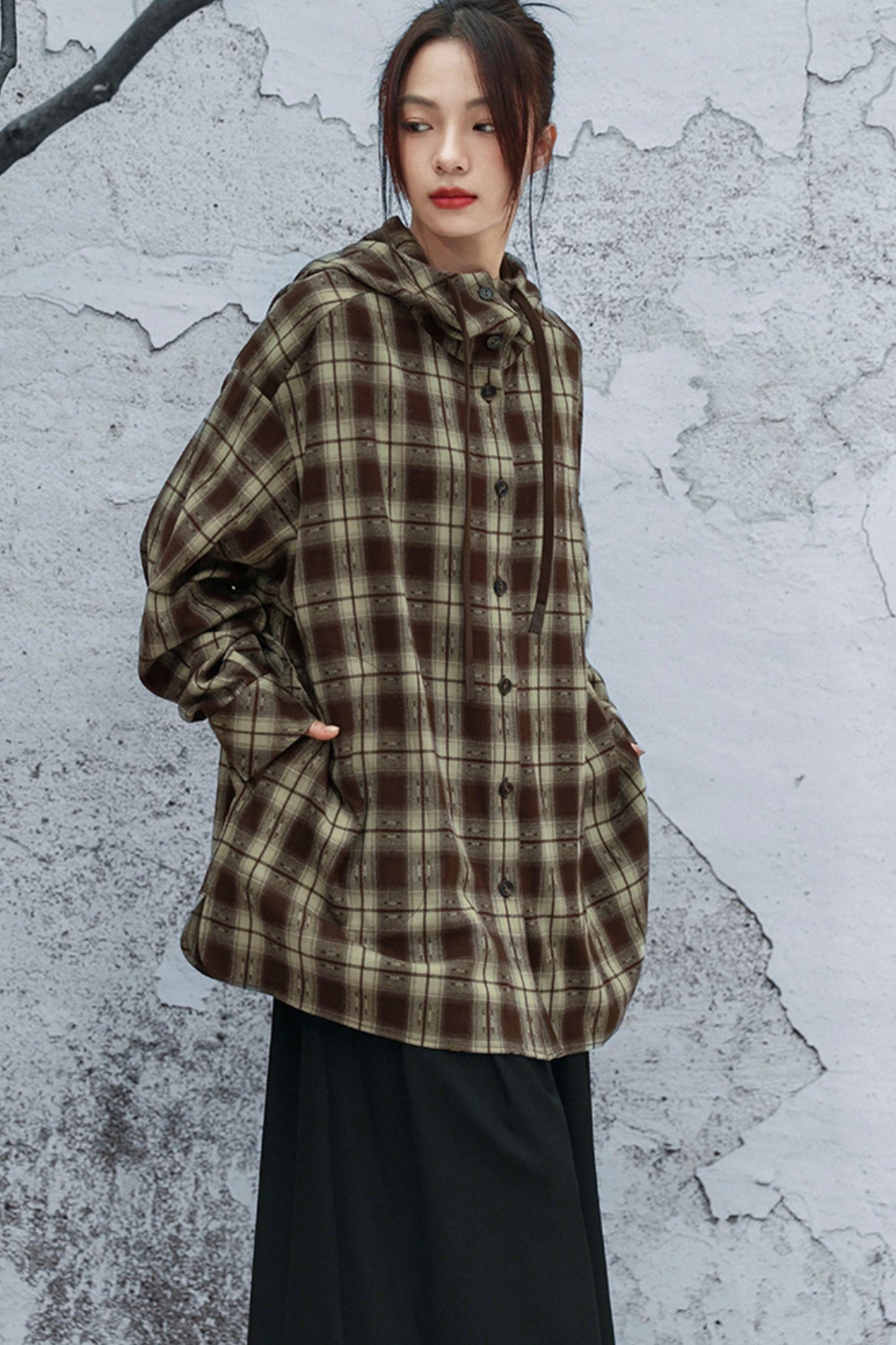 モードフードチェックトップス