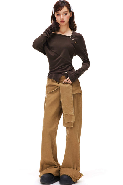 Retro Washed Cargo Pants