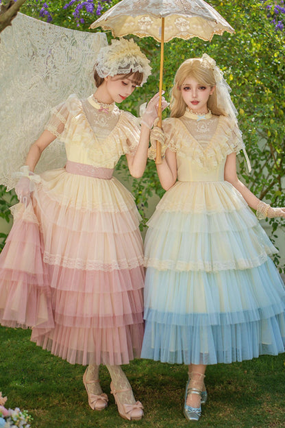 Sweet Gradient Princess Dress + Accessories