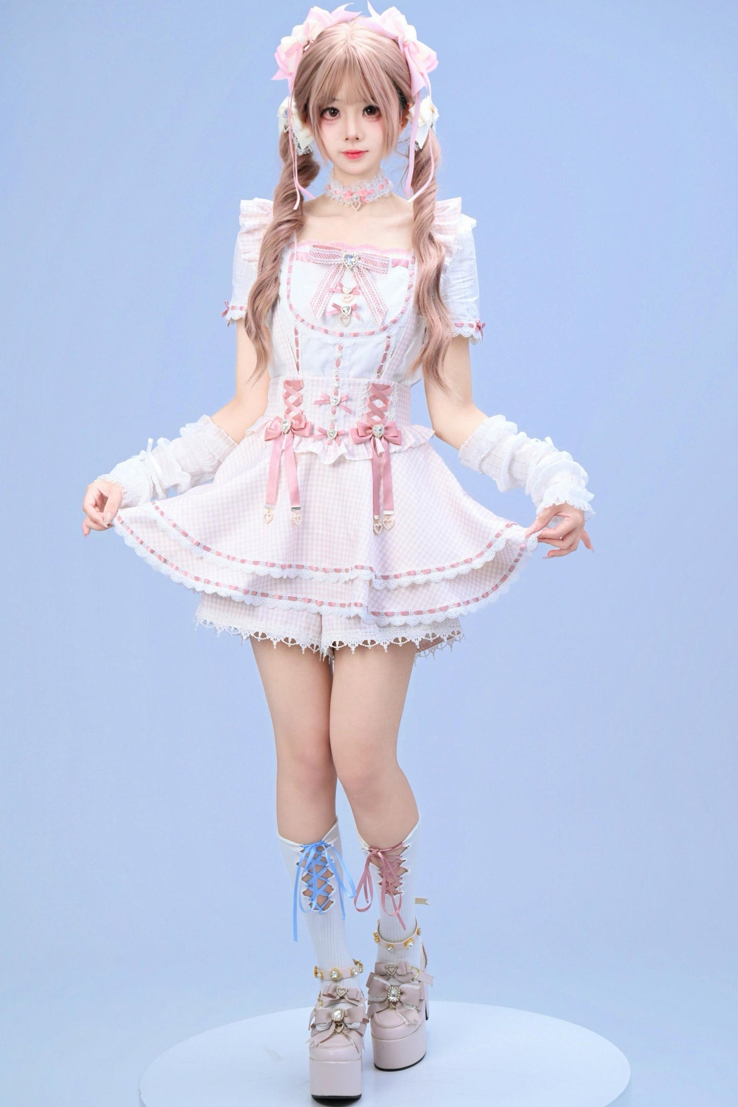 [Pre-order Item] Doll Girly Ryousangata Top + Skirt