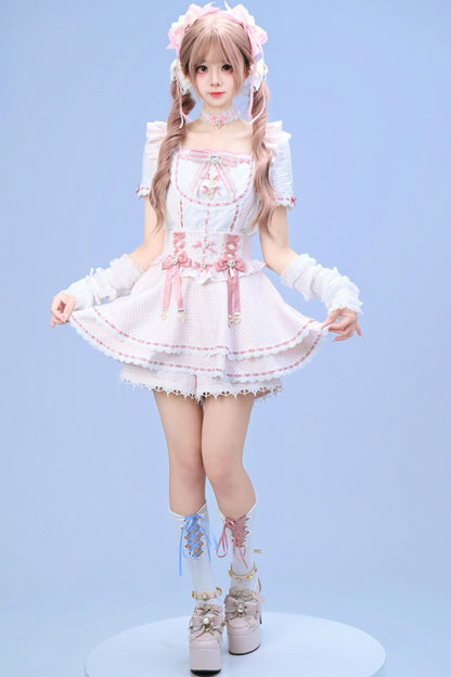 [Pre-order Item] Doll Girly Ryousangata Top + Skirt