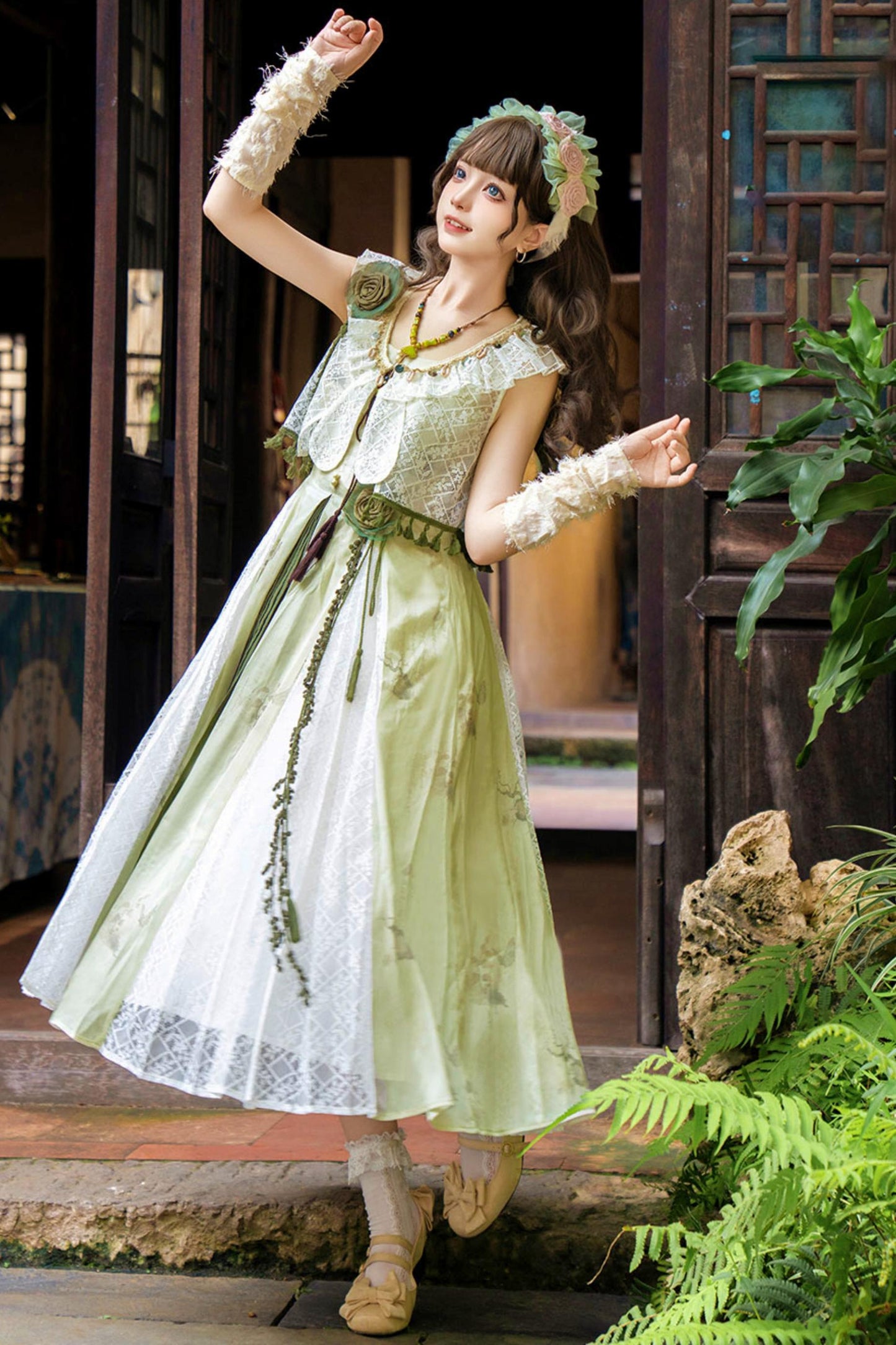 スウィートリゾートスタイルロリータサンドレスセット