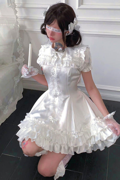 Satin Gothic Witch Dress