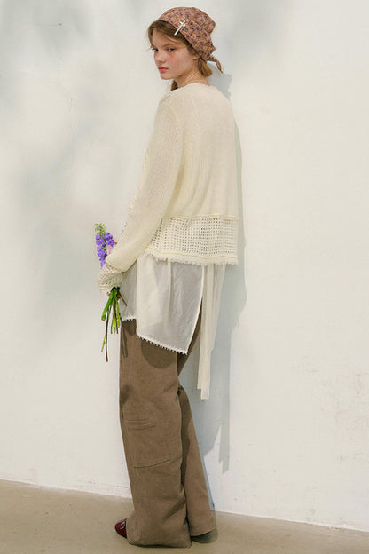 ストリートニットカーディガン