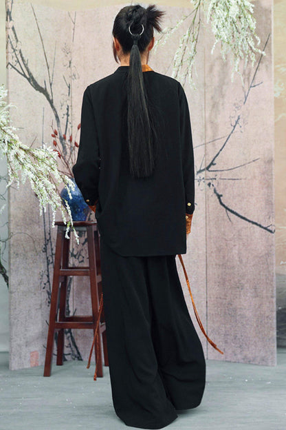 Goldener Drache Diagonal Kragenhemd