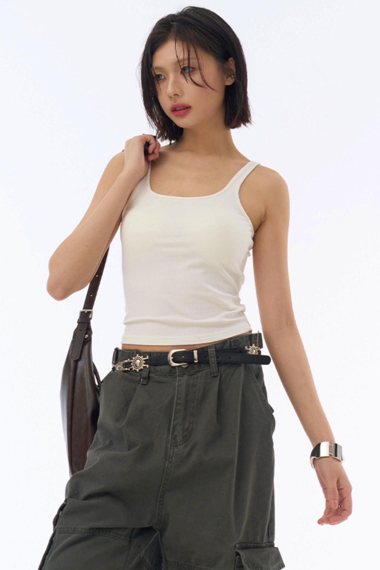 Slim-cut Stretch Tank Top