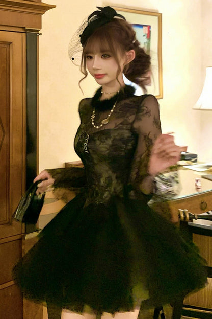 フレンチエレガンスフィッシュテールドレス