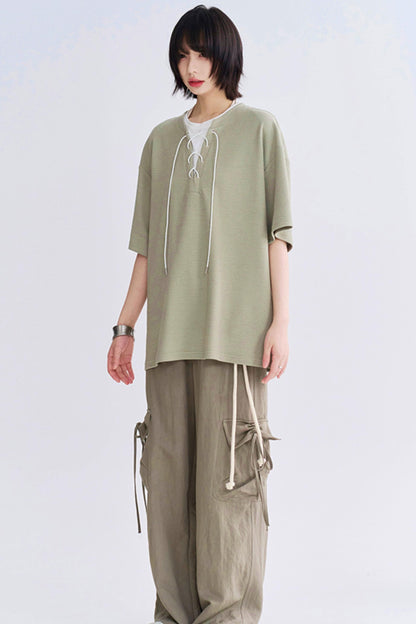 Gravity Faux Two Piece Contrast T-Shirt