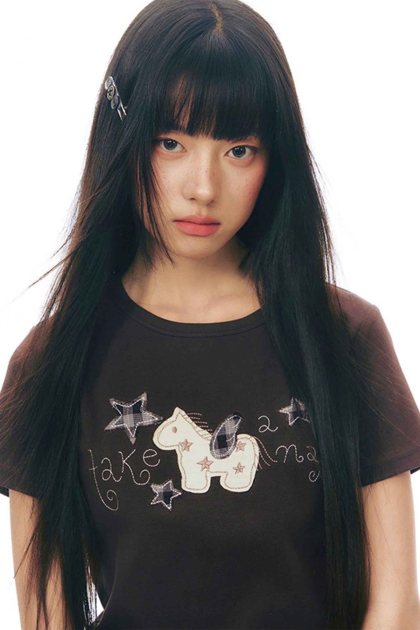 ポニーパッチデザイントップス