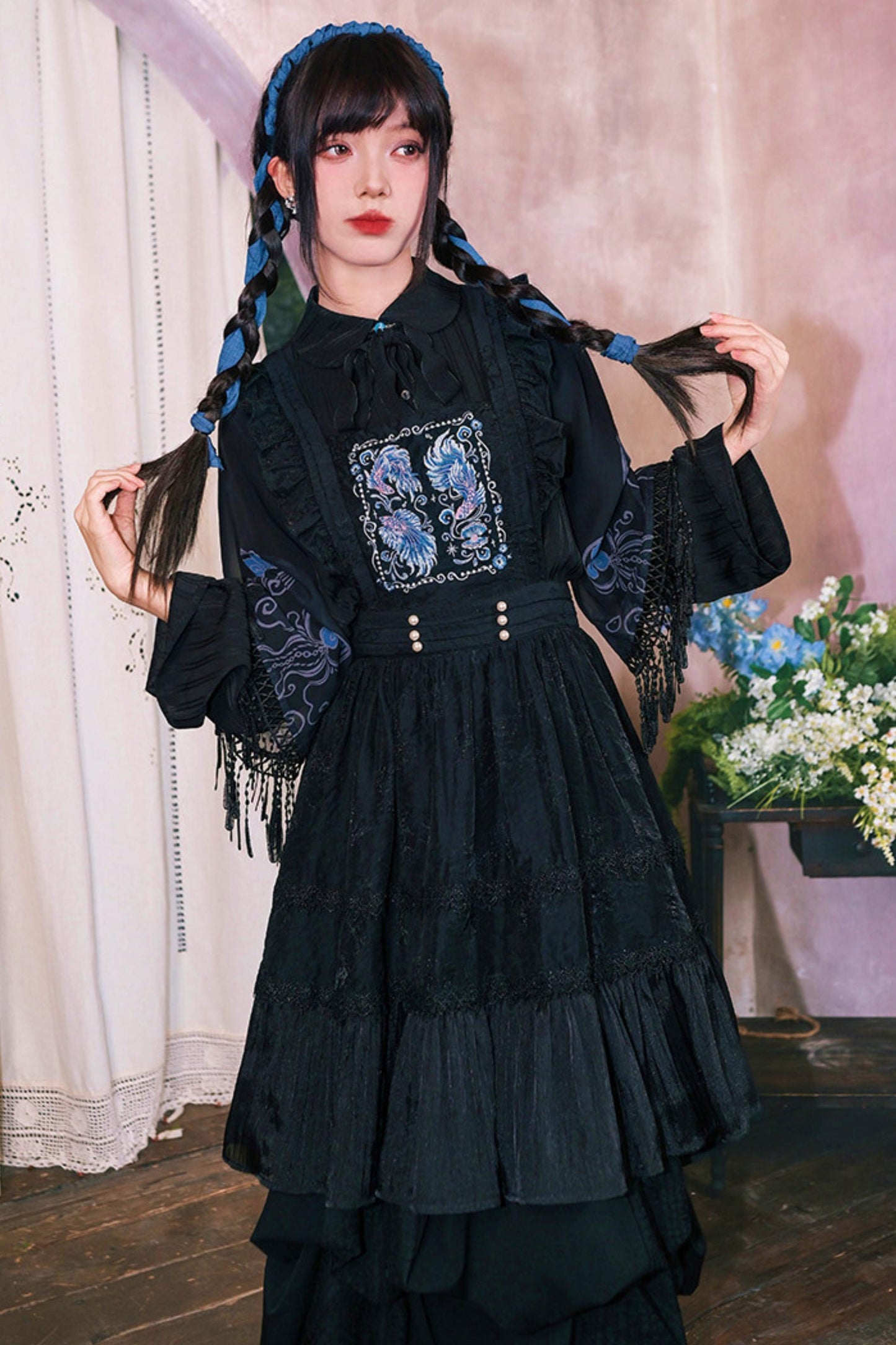 Embroidered Lace Overskirt
